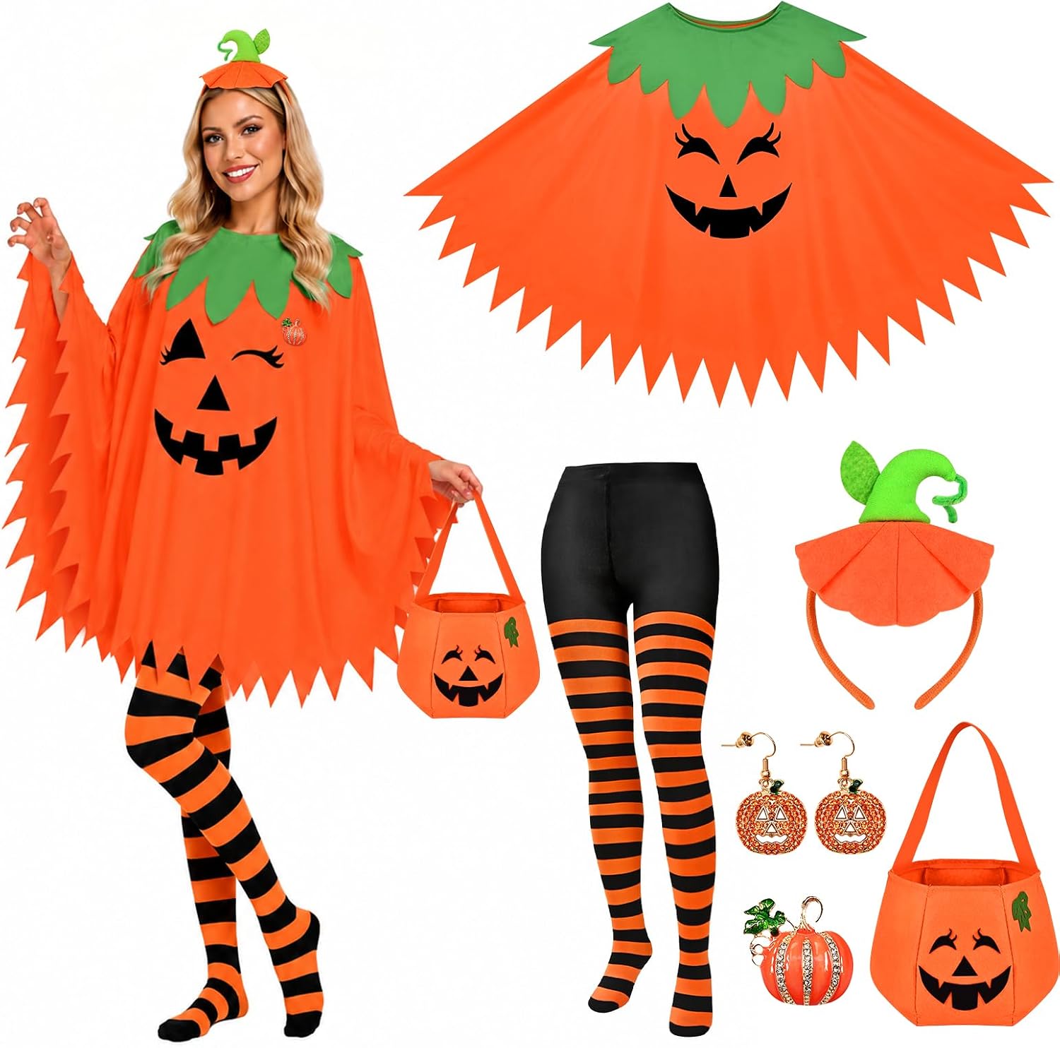 6 PCS Halloween Costume Set for Women Adult, Perfect for Halloween Secondary image