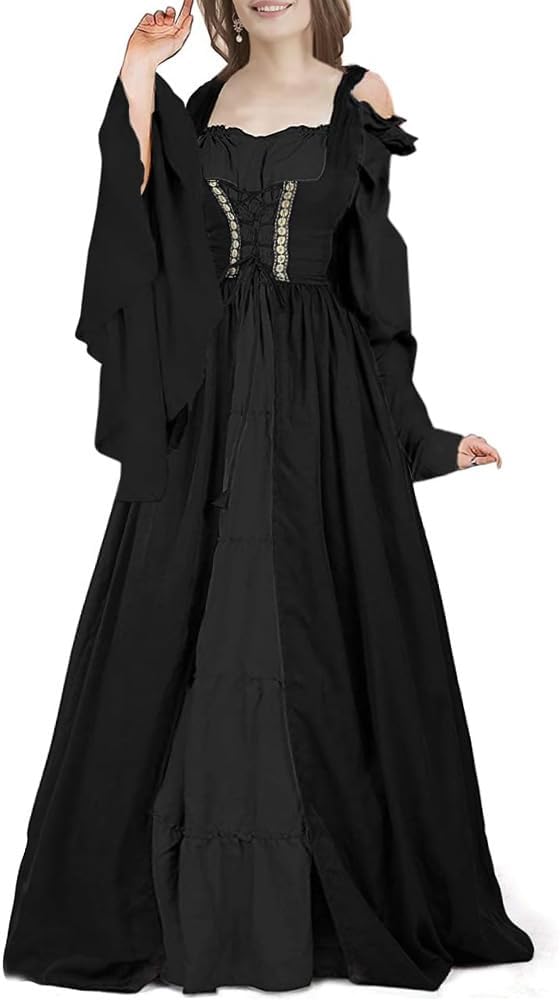 ABaoWedding Womens's Medieval Renaissance Costume Cosplay Over Dress