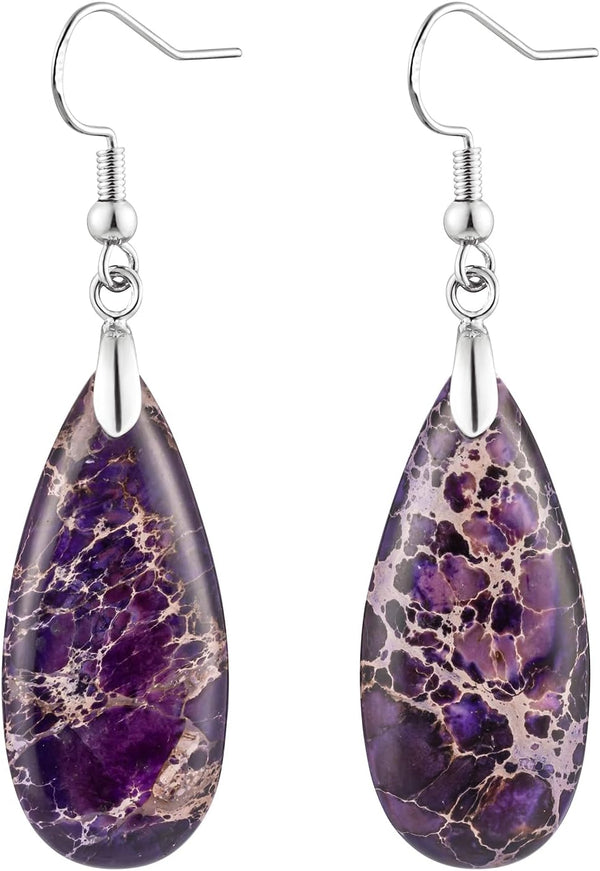 Imperial Jasper Teardrop Earrings