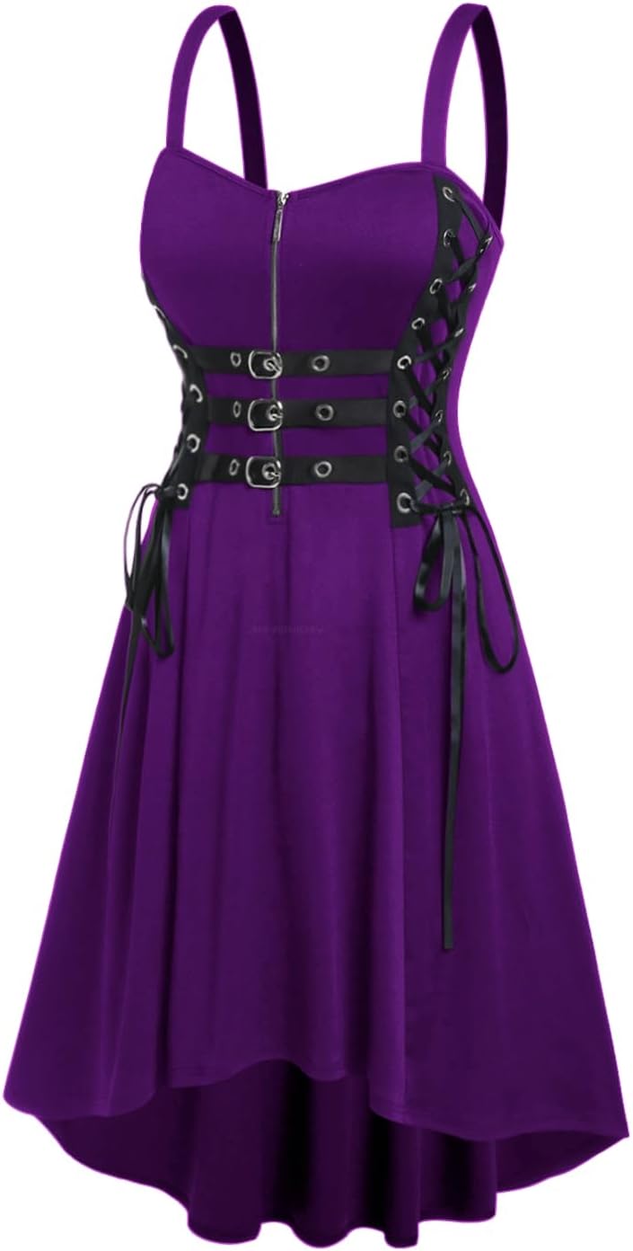 ROSE GAL Womens Plus Size Dresses Sleeveless Wrap Gothic Vintage 50S Spaghtti Strap Party Maxi Dress