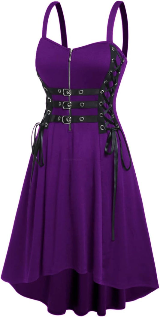 ROSE GAL Womens Plus Size Dresses Sleeveless Wrap Gothic Vintage 50S Spaghtti Strap Party Maxi Dress