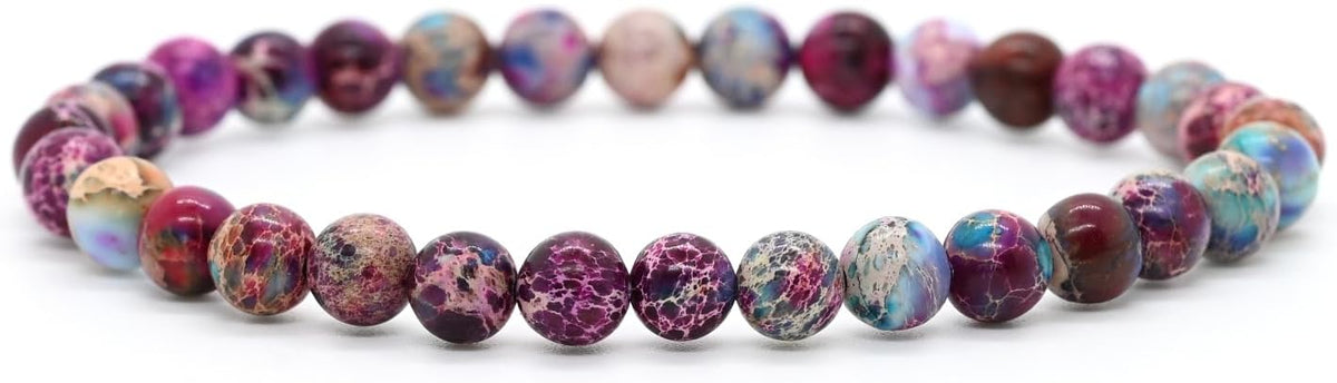 Angelstones Gemstones 6mm Round Beads Healing Crystal Bracelet for women