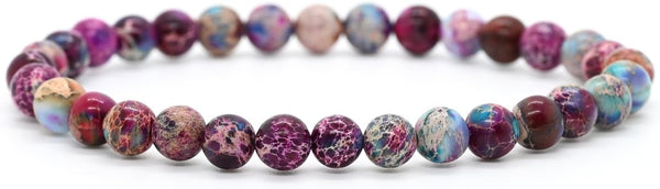 Angelstones Gemstones 6mm Round Beads Healing Crystal Bracelet for women