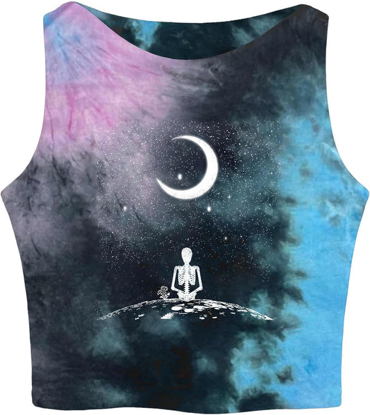 Remidoo Crop Tops for Women Casual Cropped Tank Top Summer Sleeveless Shirts