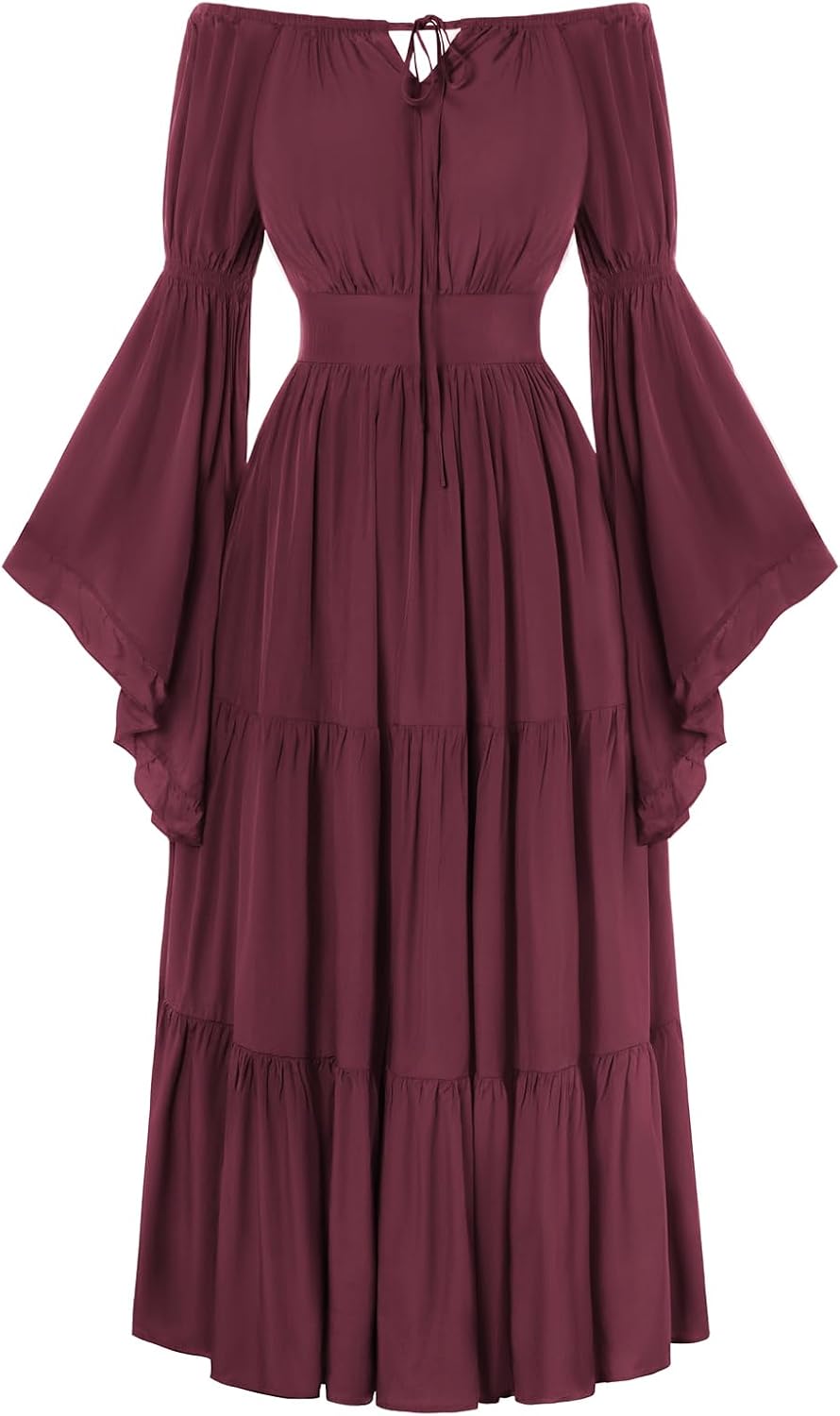Scarlet Darkness Renaissance Dress Women Long Sleeve Off Shoulder Dresses