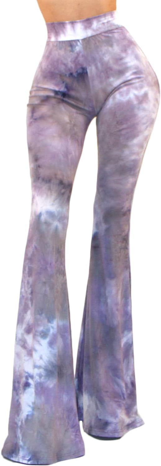 Women's Usa Lightweight Boho Comfy Stretchy Bell Bottom