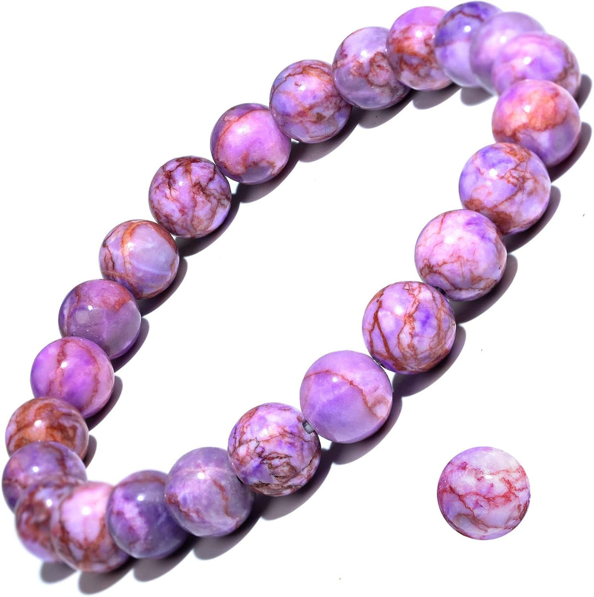 Natural Gemstone Stretch Elastic Bracelet