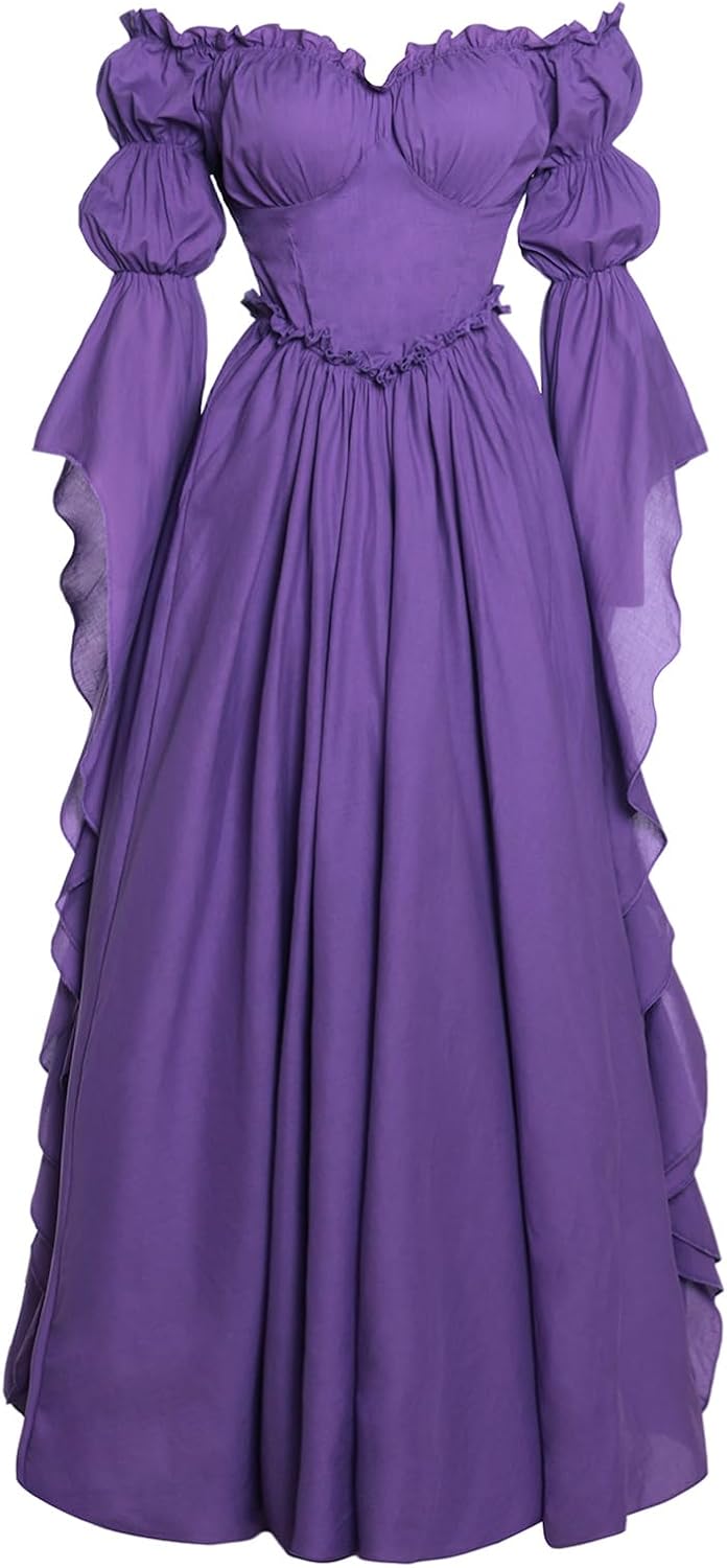 Medieval Renaissance Costume Dress Victorian Dresses for Women