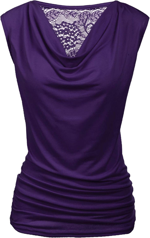 Zeagoo Tank Top for Women Trendy Going Out Tops Sleeveless Shirts Ruched Business Casual Basic Tunic Tops