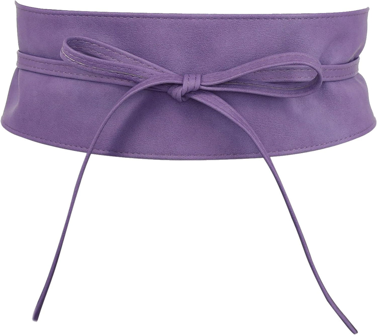 Woman Leatherette Waisband Obi Belt, Mica