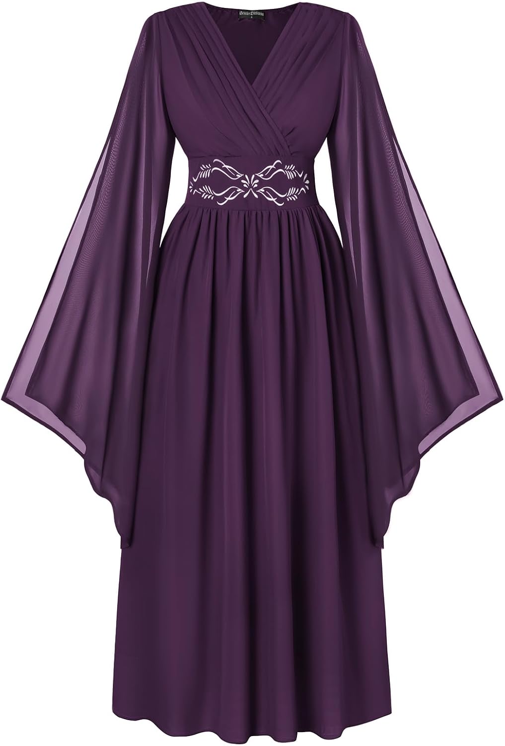 Scarlet Darkness Women's Renaissance Costume V Neck Medieval Fairy Dresses