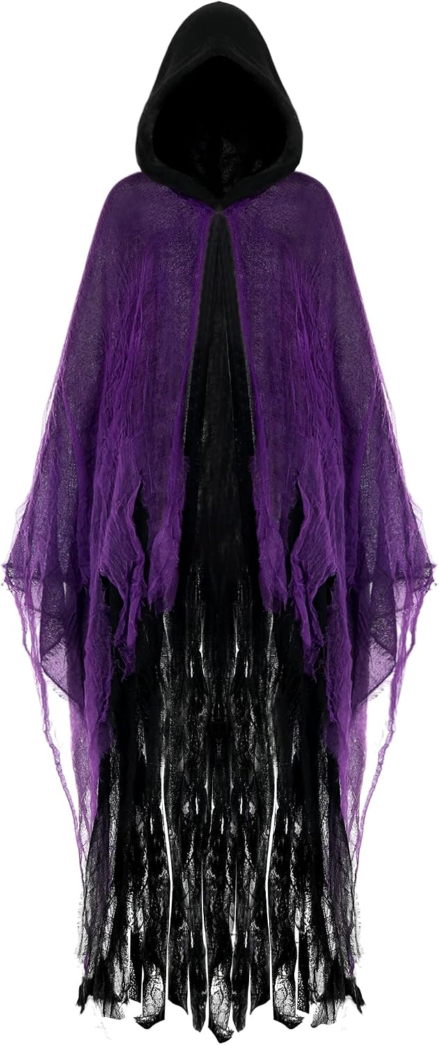 Geyoga Grim Reaper Costume for Adults, Halloween Cloak
