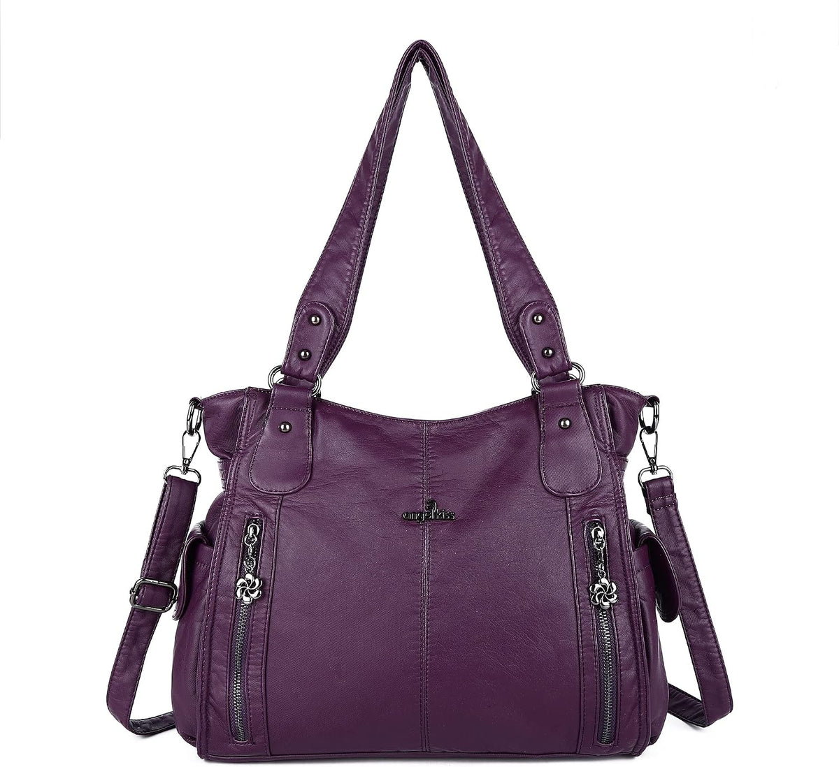Top-Handle PU Hobo Tote — Roomy Casual Shoulder Satchel