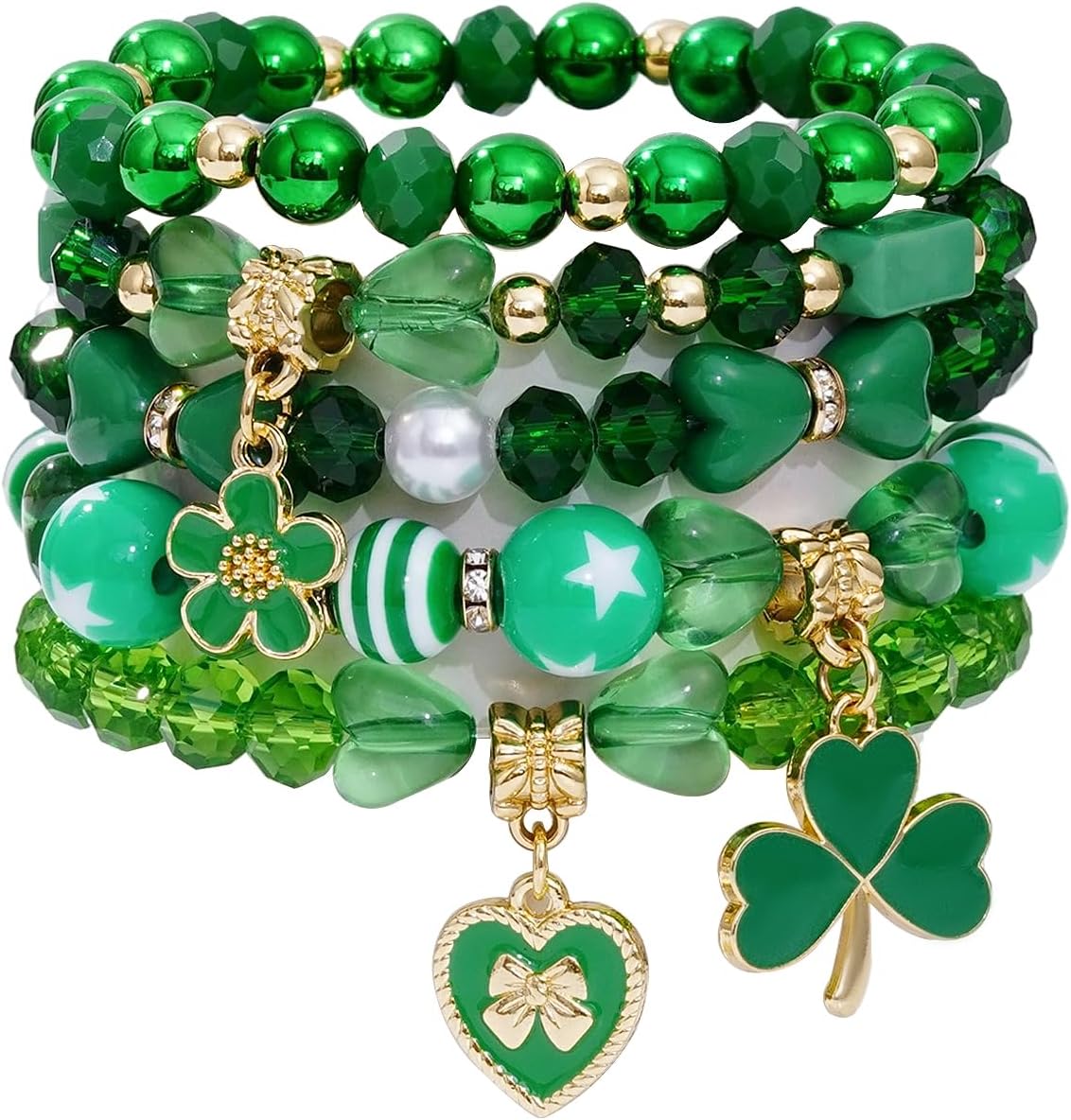 Boho Beaded Stretch Bracelets For Women Stackable Handmade Jewelry