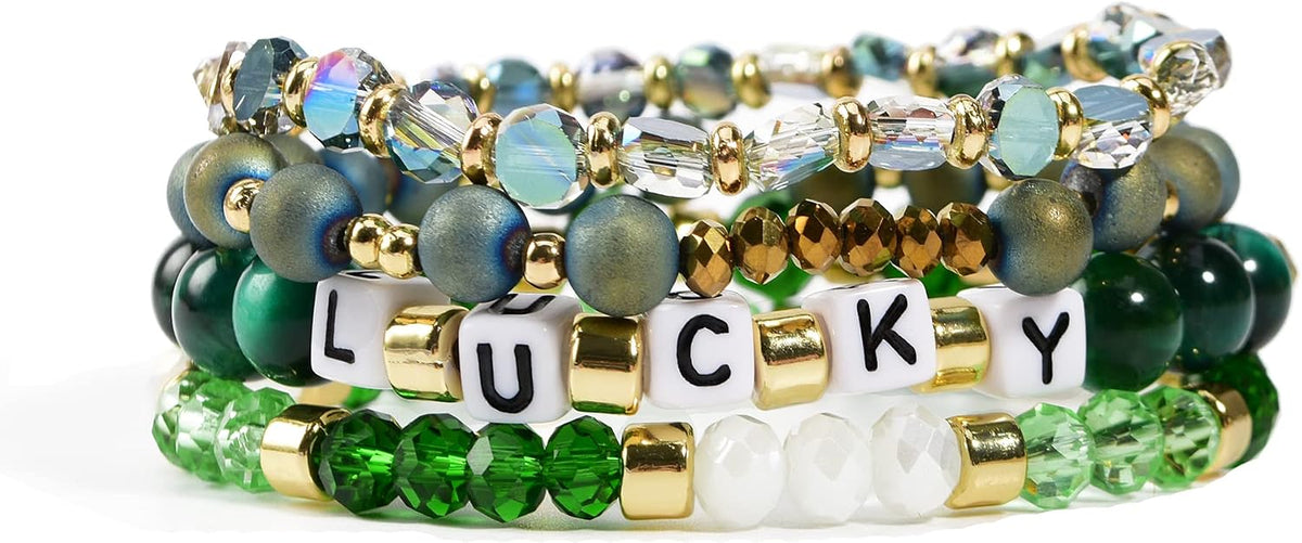 Boho Beaded Stretch Bracelets For Women Stackable Handmade Jewelry