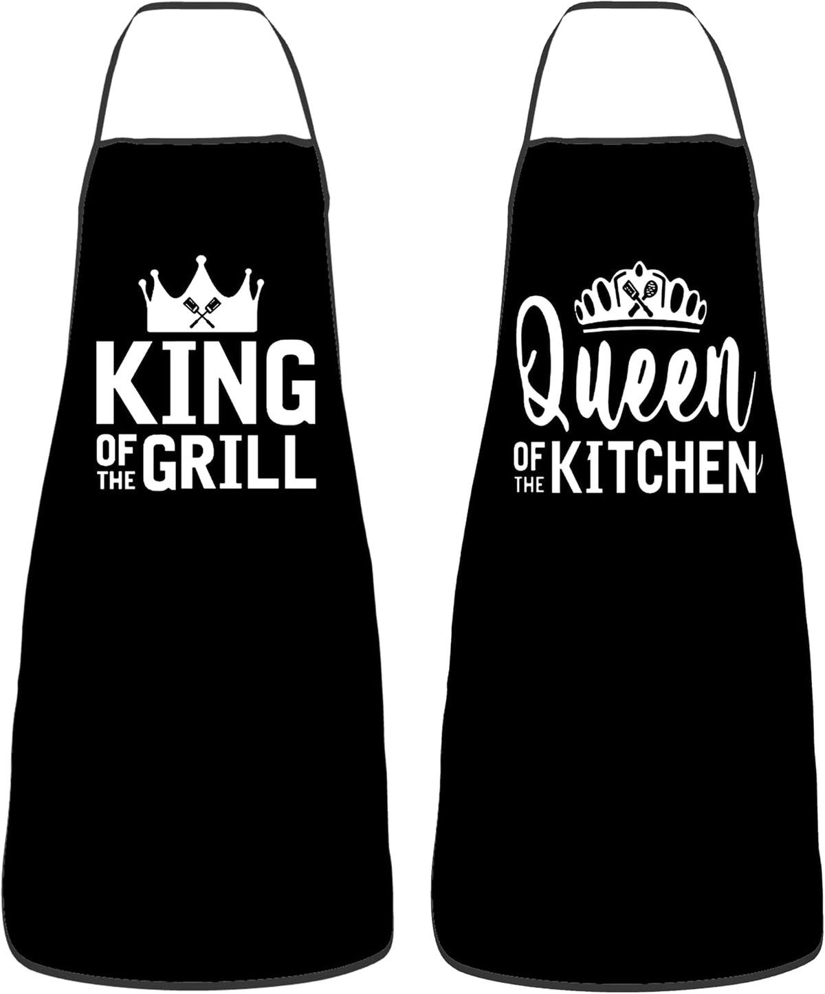 Halloween Aprons Gifts for Women Mens Funny Boo-mate Cooking Apron, Funny Gift for Him Her,His Hers (2 Pcs)