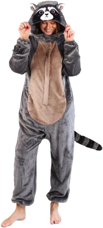 Funziez! Slim Adult Onesie - Food and Animal Costume - One Piece Cosplay Suit for Adults, Women and Men