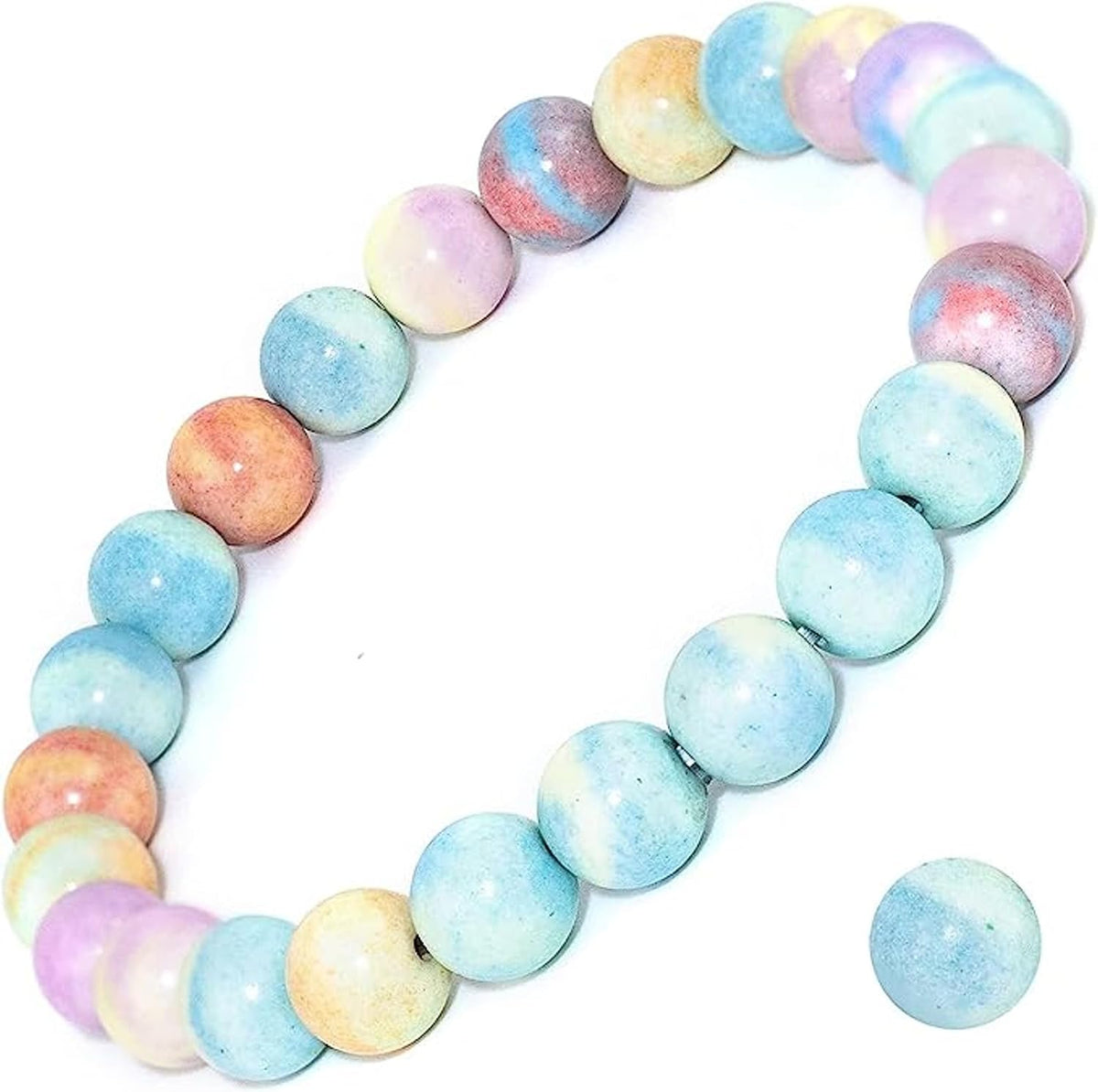 Natural Gemstone Stretch Elastic Bracelet
