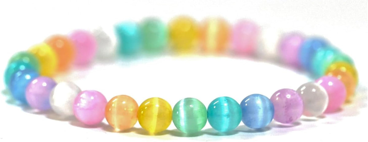 Angelstones Gemstones 6mm Round Beads Healing Crystal Bracelet for women