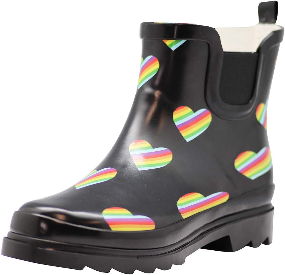 Womens Ankle Rain Boots - Ladies Waterproof Winter Spring