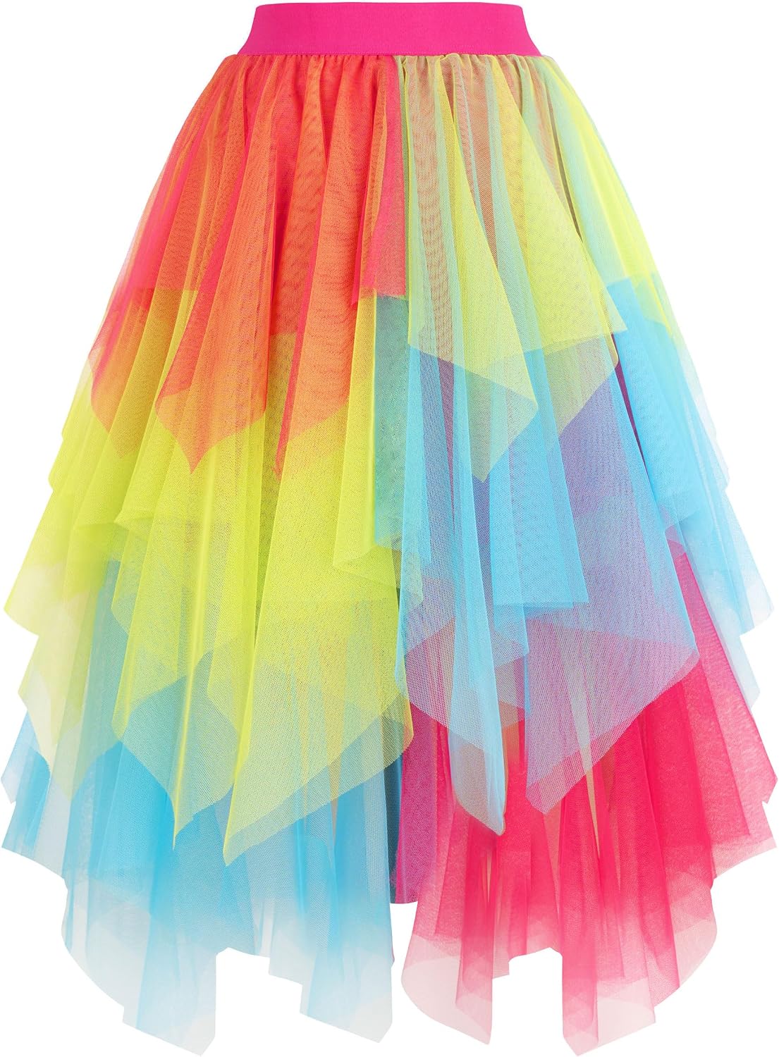 High Low Layered Puffy Fairy Tulle Skirts