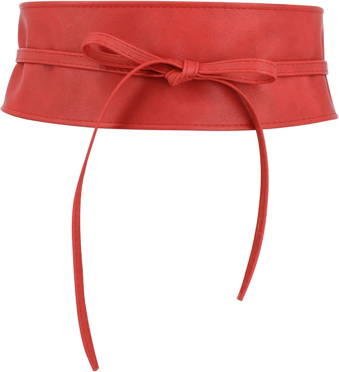 Woman Leatherette Waisband Obi Belt, Mica
