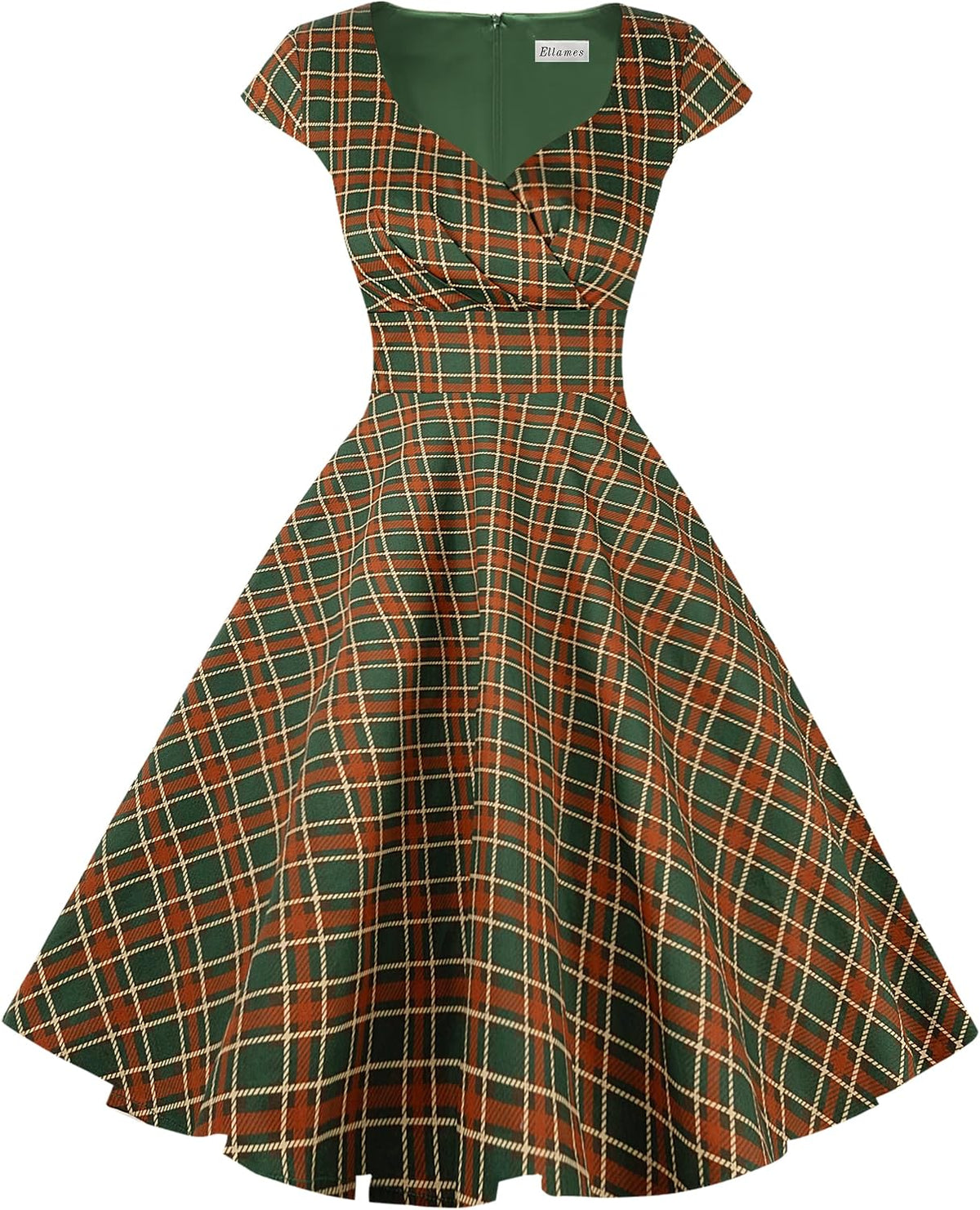 1950s Retro Vintage Elegant Dress with Pockets