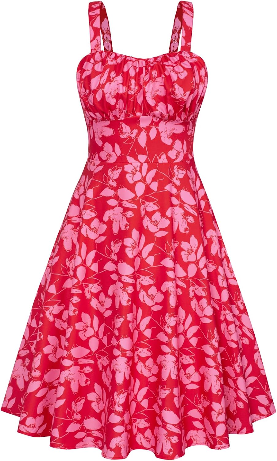 Belle Poque Womens Vintage A-line Midi Cocktail Party Dress