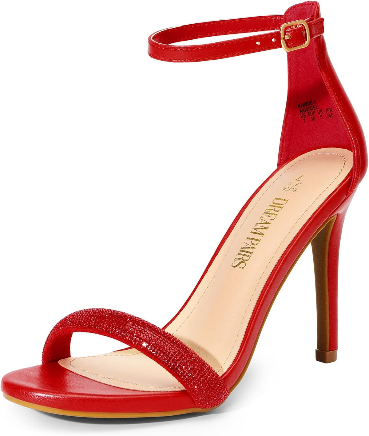 DREAM PAIRS Women's High Heels Stilettos Sandals
