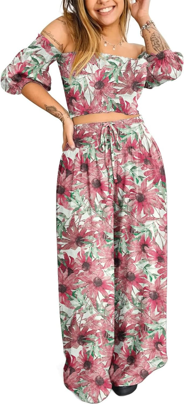 Womens Celestial Clothing Witchy Whimsigoth Outfits Cotton Co-ord Lounge Set Summer Vacation Travel Clothes