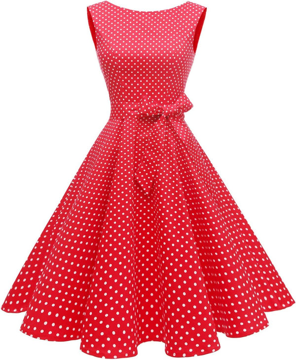 Sleeveless Vintage 1950s Cocktail Dress
