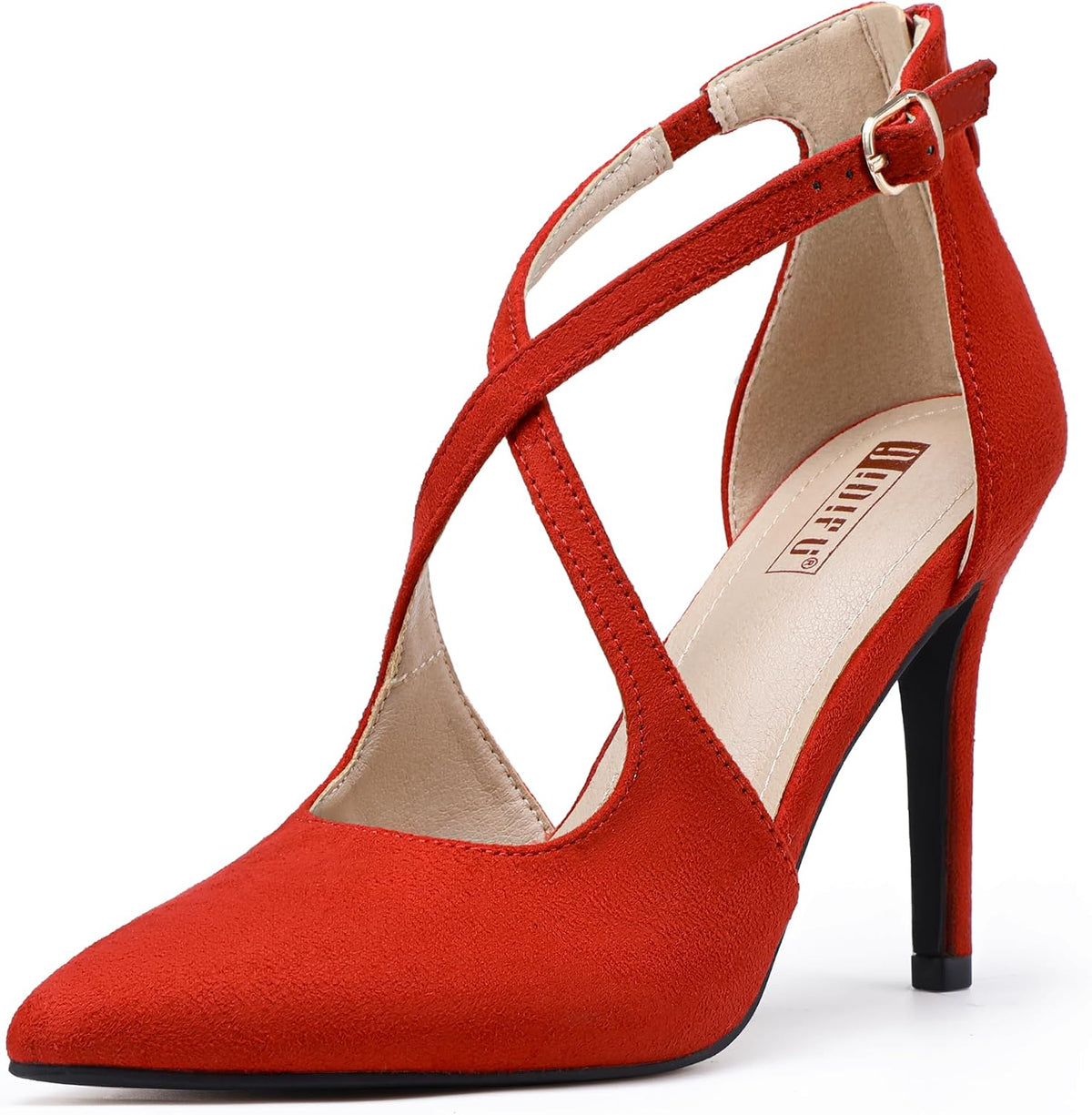 IDIFU Women's Pumps IN4 Closed Toe Stiletto High Heels Dress Shoes