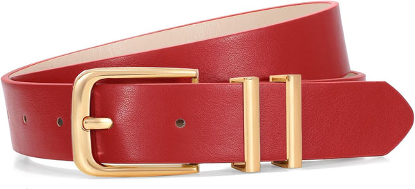 Women's Soft Faux Leather Belt For Jeans Pants Dress Fashion Ladies