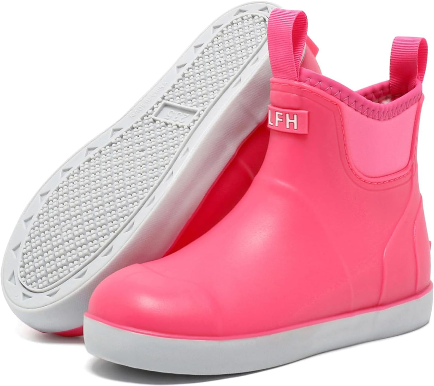 Women's Deck Boots, Waterproof Ankle Rain Boots With Anti-slip