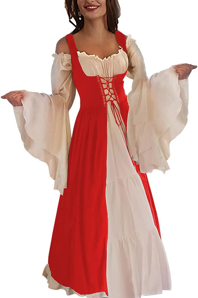 ABaoWedding Womens's Medieval Renaissance Costume Cosplay Over Dress