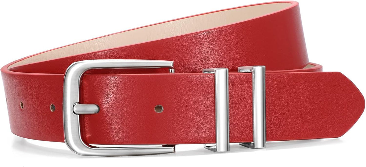 Women's Soft Faux Leather Belt For Jeans Pants Dress Fashion Ladies