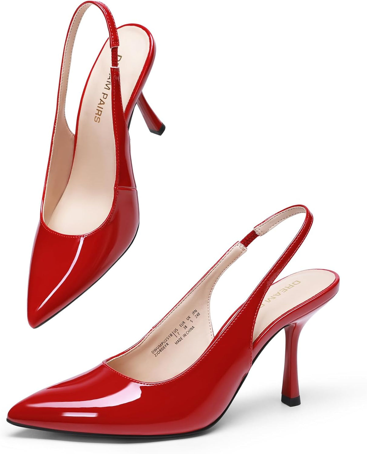 DREAM PAIRS Women's Slingback High Heels Pumps Shoes