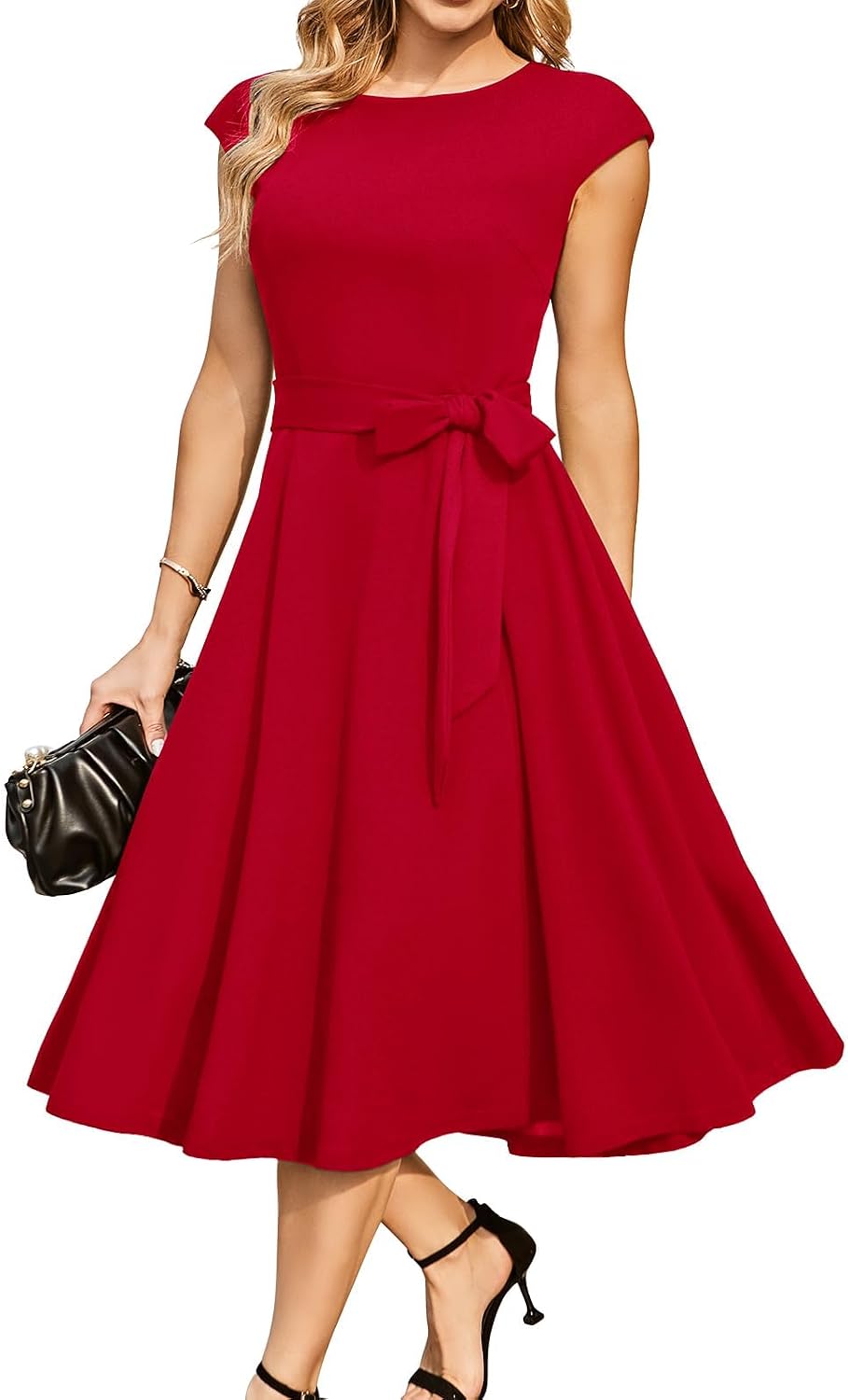 DRESSTELLS Women's Cocktail Dresses, Formal Wedding Guest Church Dress