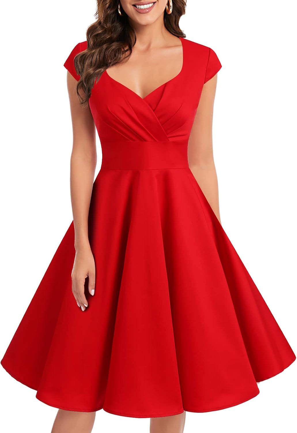 Bbonlinedress Women Short 1950s Retro Vintage Cocktail Party Swing Dresses