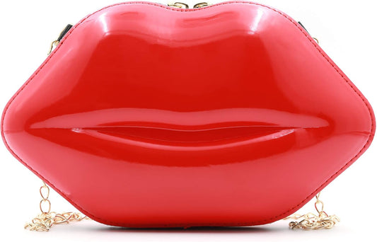 Red Lip Clutch Purse
