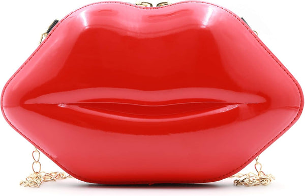 Red Lip Clutch Purse