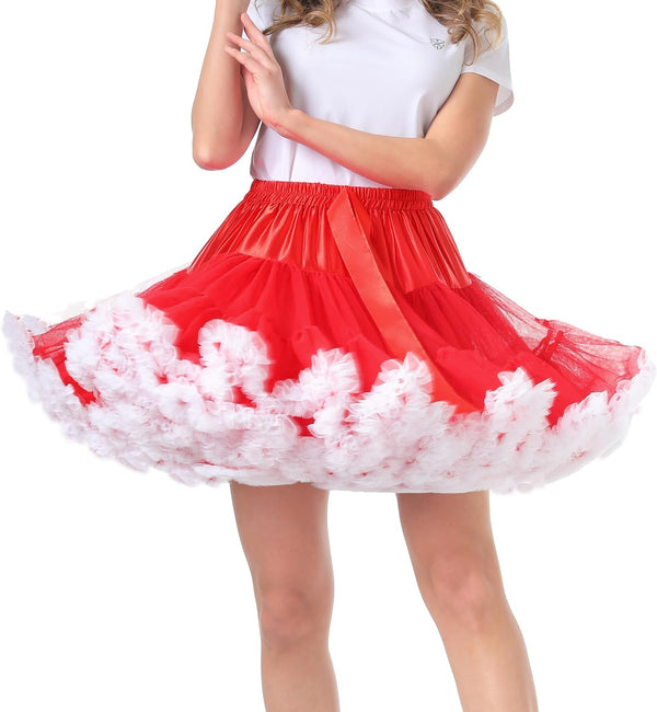 Women's High-Waist Mesh Tulle Petticoat Underskirt — Fluffy Ballet Tutu