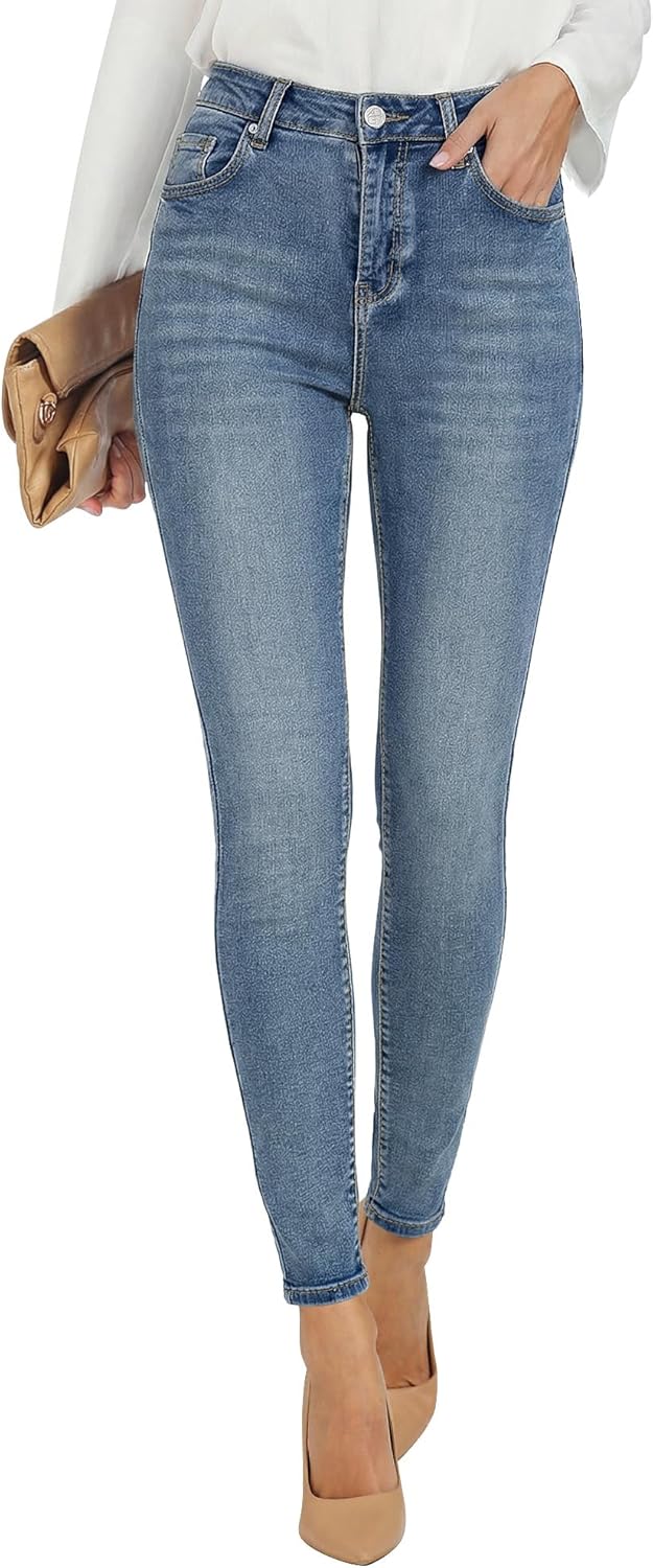 Skinny Jeans For Women High Waist Stretchy Classic High Rise