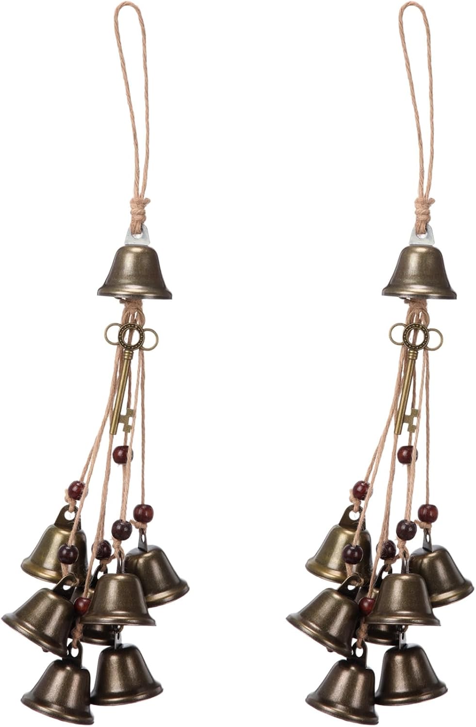 Jetec 2 Pcs Witch Bells for Door Witchy Decor Witchcraft Supply, Novel