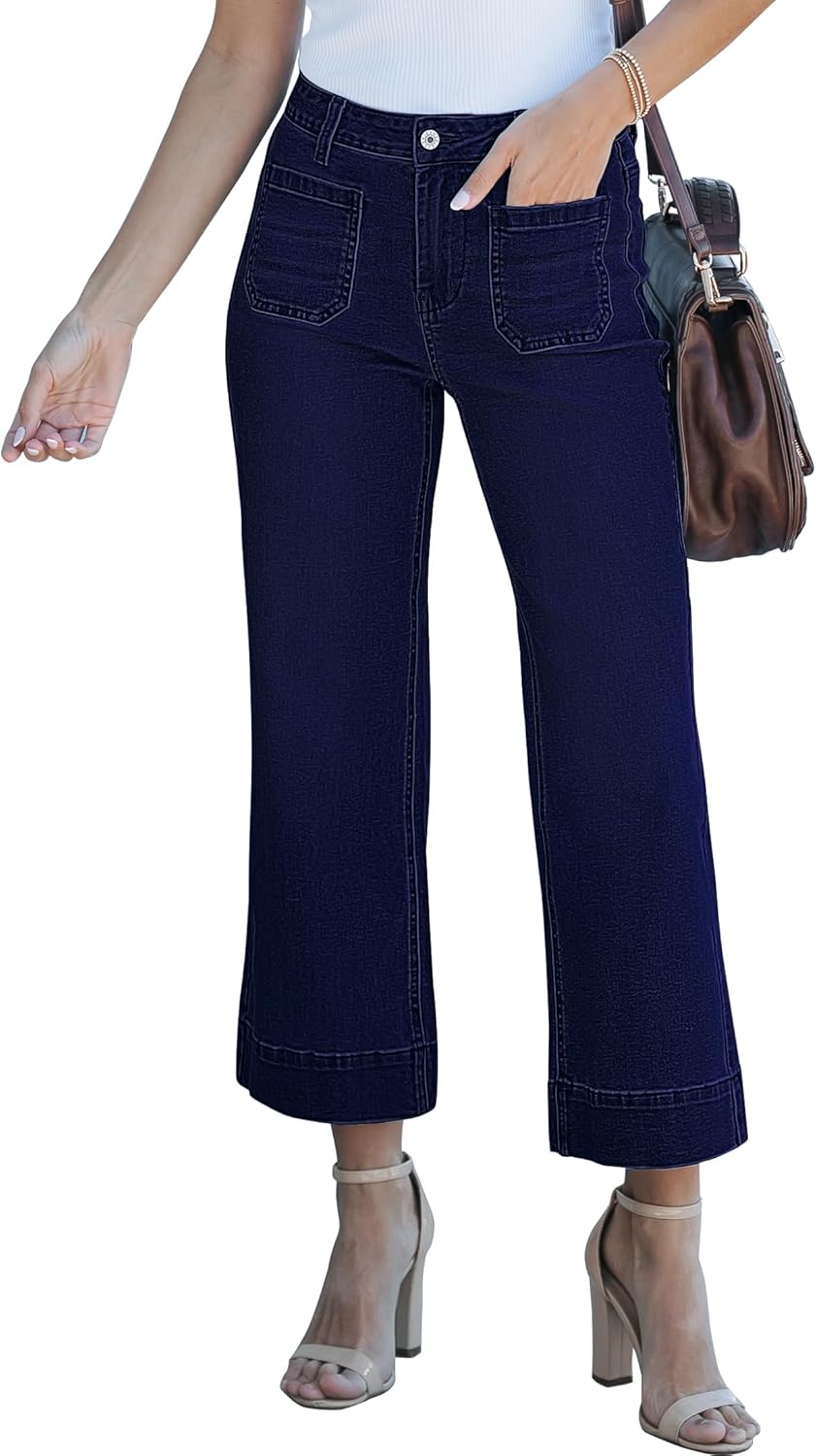 Luvamia Wide Leg Jeans For Women Trendy High Waisted Flare Jeans
