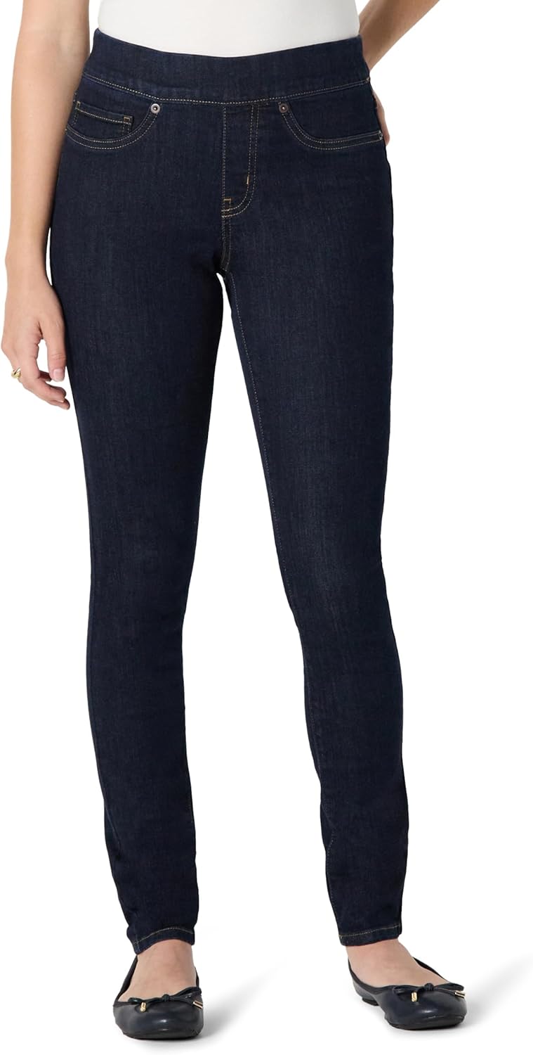 Women's Stretch Denim Mid-rise Pull-on Skinny