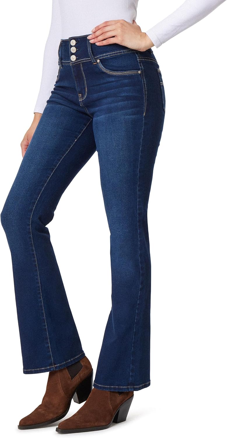 Wallflower Women's Sassy Bootcut High Rise Insta Soft Juniors Jeans