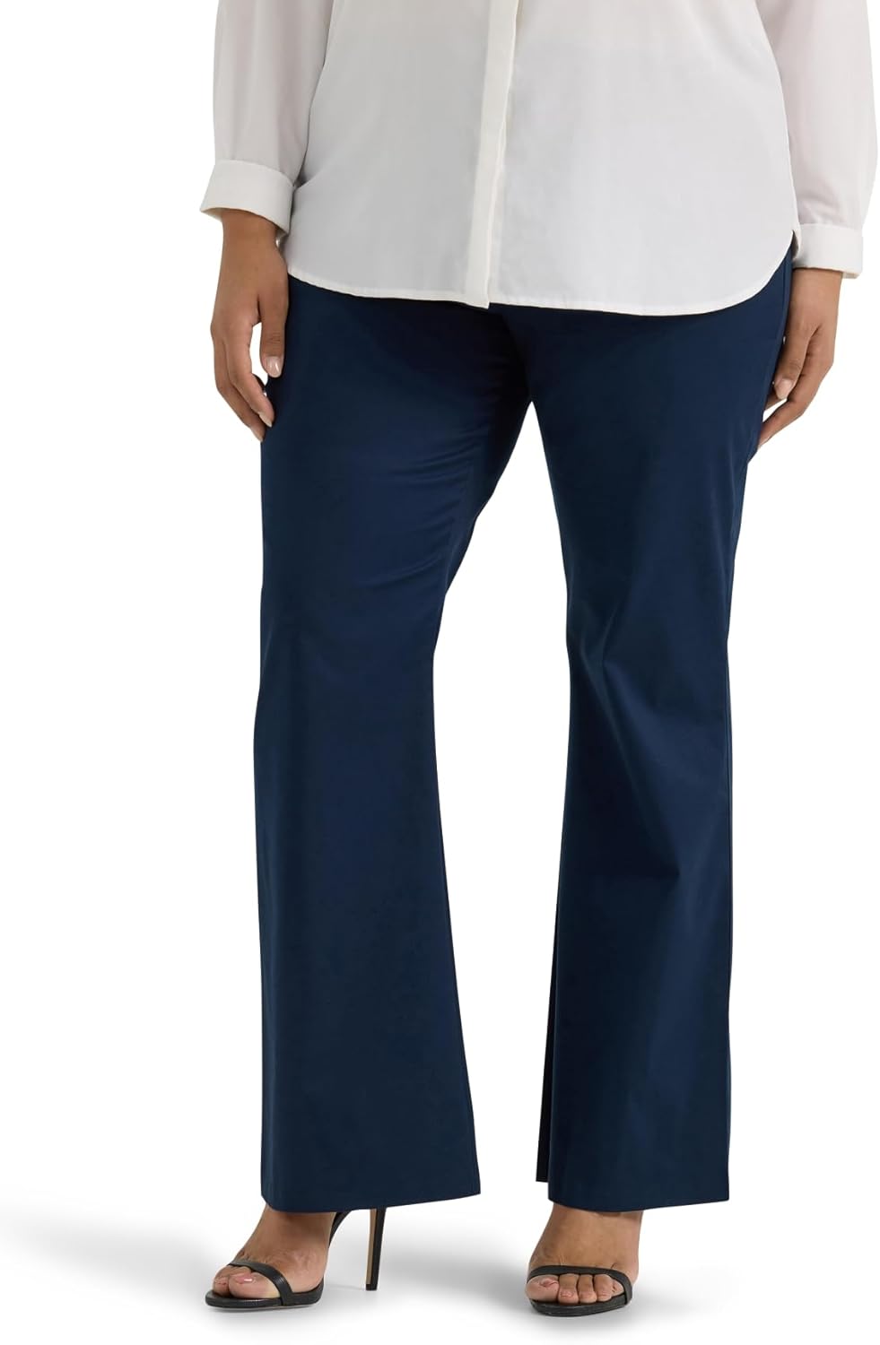 Women's Plus Size Wrinkle Free Mid Rise Bootcut Pant