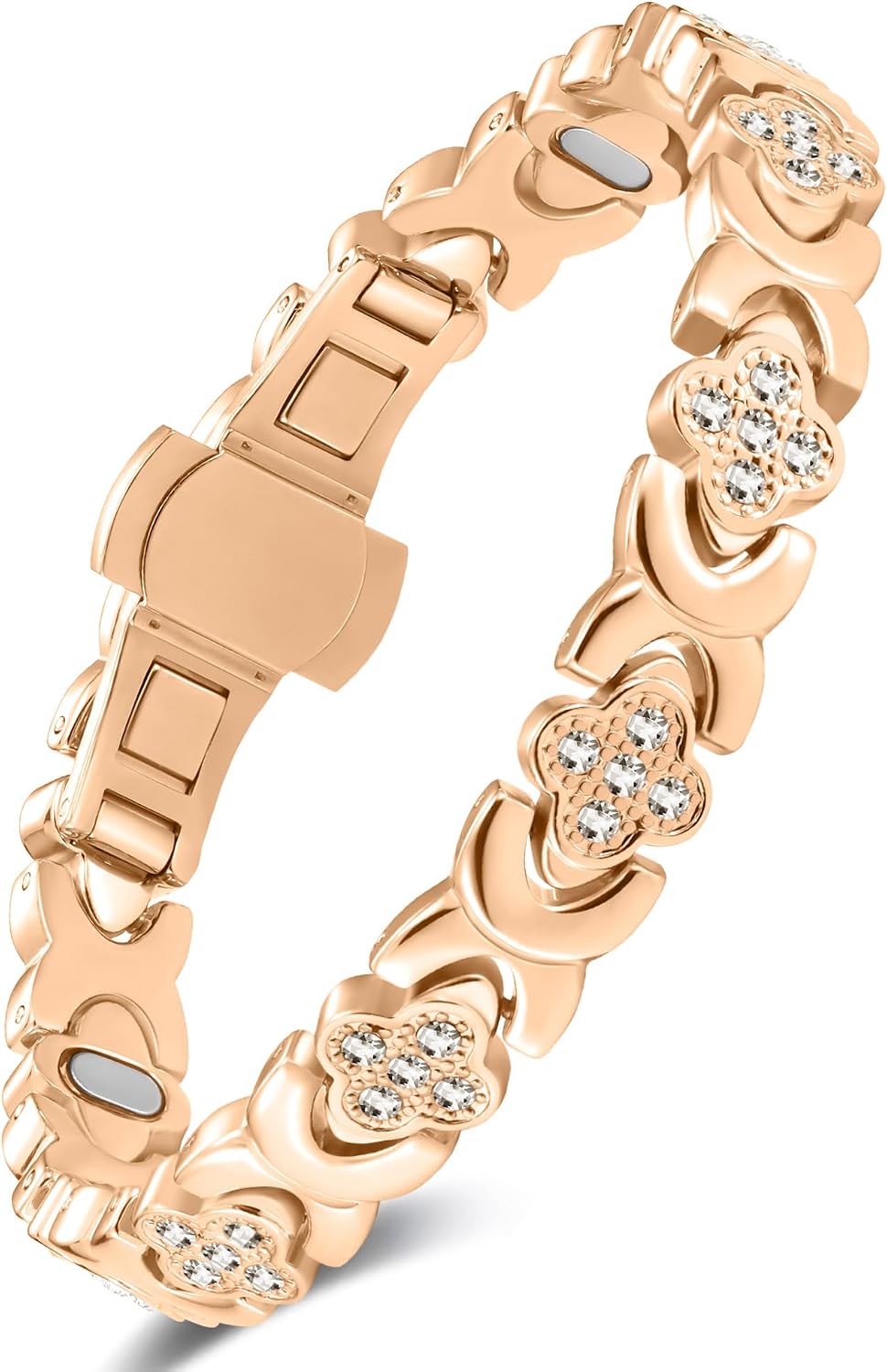 Feraco Pure Copper Bracelets for Women, Ultra Strength Magnetic Bracelet