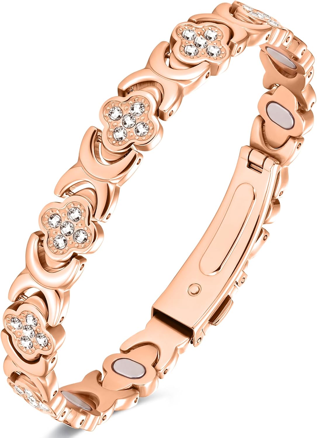 Feraco Pure Copper Bracelets for Women, Ultra Strength Magnetic Bracelet
